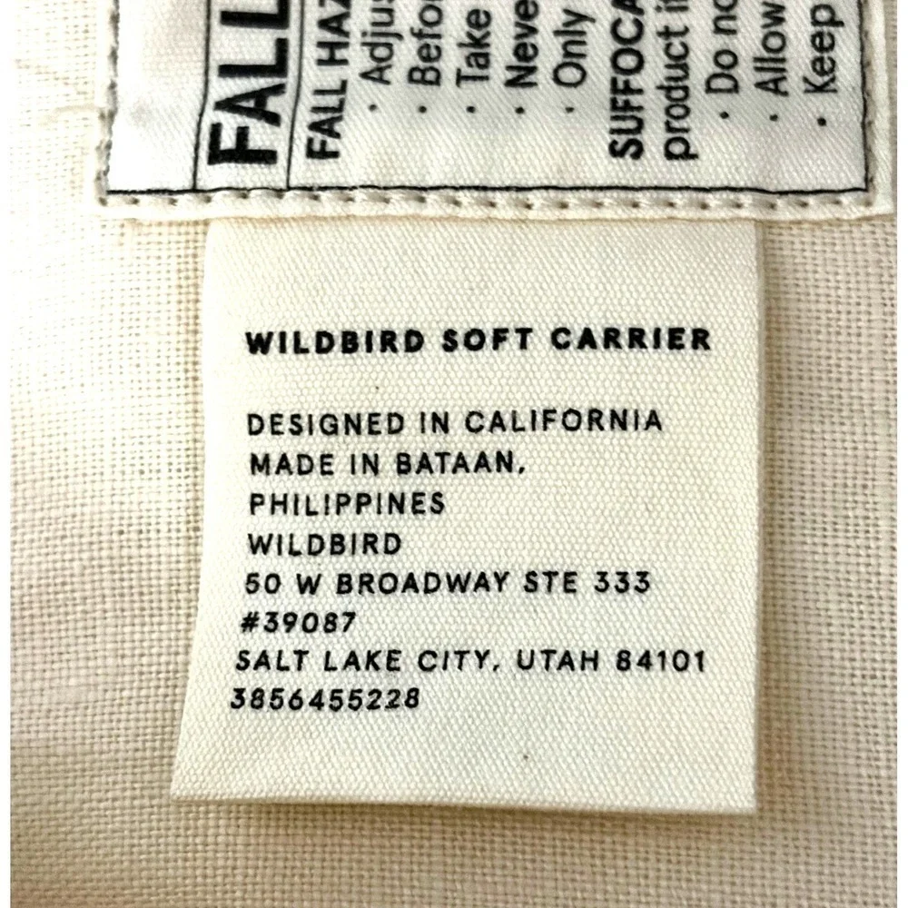 WildBird Aerial Carrier L-4XL Sparrow Linen Soft Structured Ergonomic Carrier